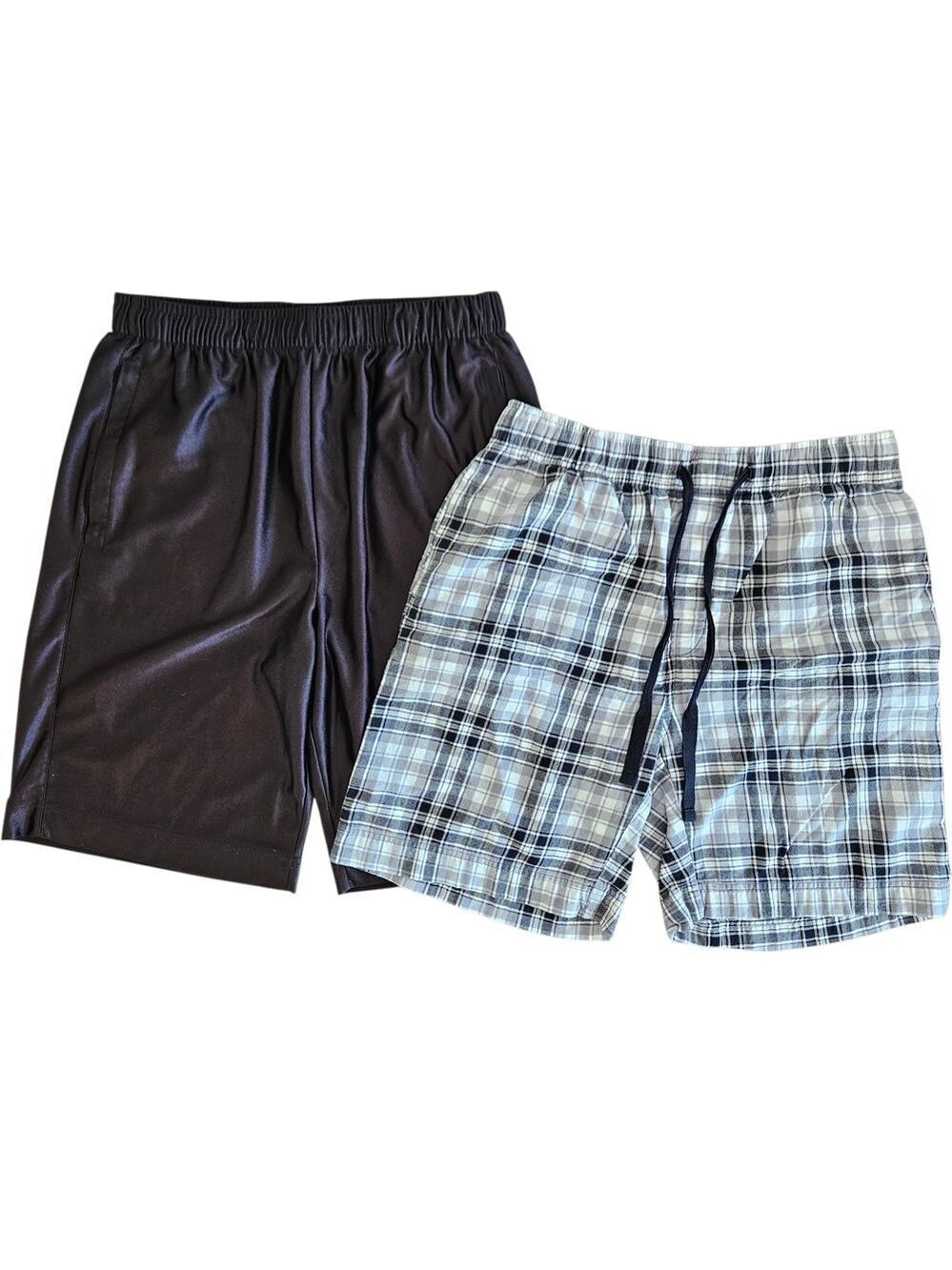 Denver Hayes And Logistiks Shorts Plaid And Black Mens Medium Lot